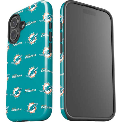 NFL Miami Dolphins Blitz Series iPhone 16 Impact Case